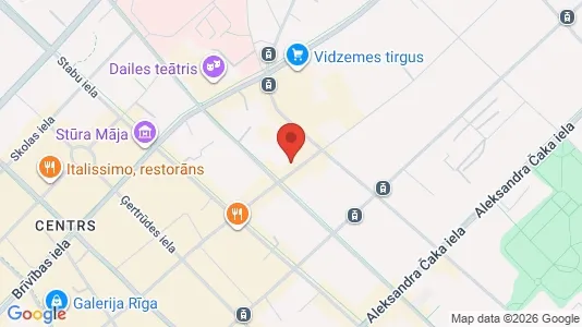 Apartments for rent i Riga Centrs - kort over placeringen