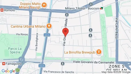 Apartments for rent i Milano Zona 5 - Vigentino, Chiaravalle, Gratosoglio - kort over placeringen