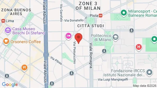 Apartments for rent i Milano Zona 3 - Porta Venezia, Città Studi, Lambrate - kort over placeringen