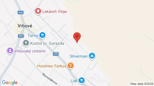 Apartments for rent i Piešťany - kort over placeringen