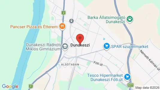 Apartments for rent i Dunakeszi - kort over placeringen
