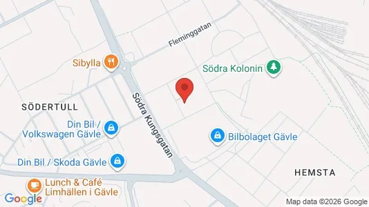 Apartments for rent i Gävle - kort over placeringen