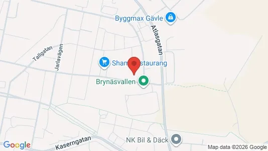 Apartments for rent i Gävle - kort over placeringen