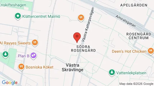 Apartments for rent i Rosengård - kort over placeringen