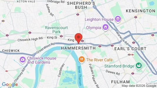 Apartments for rent i London W6 - kort over placeringen