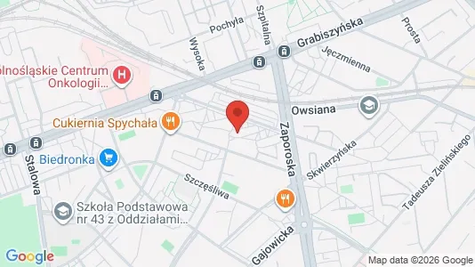 Apartments for rent i Wrocław - kort over placeringen