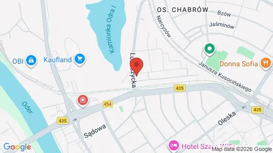 Apartments for rent i Opole - kort over placeringen