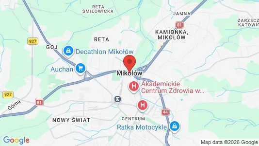 Rooms for rent i Mikołowski - kort over placeringen