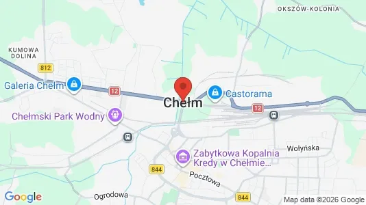 Apartments for rent i Chełm - kort over placeringen