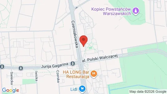 Apartments for rent i Warszawa Wawer - kort over placeringen