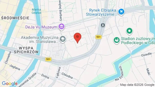Apartments for rent i Gdańsk - kort over placeringen