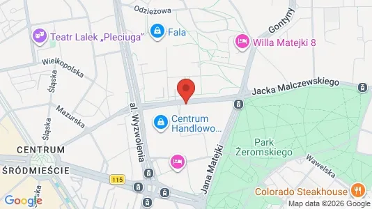 Apartments for rent i Szczecin - kort over placeringen