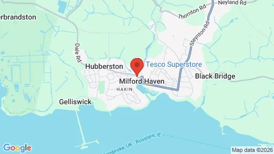 Houses for rent i Milford Haven - Dyfed - kort over placeringen
