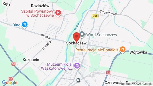 Apartments for rent i Sochaczewski - kort over placeringen