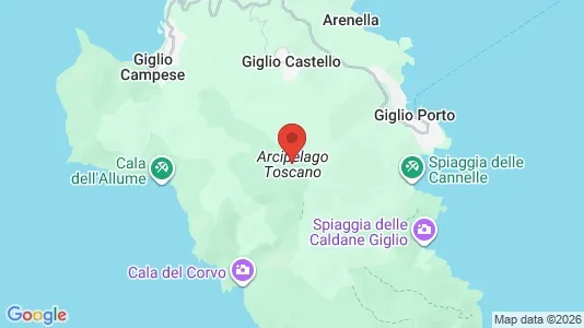 Apartments for rent i Isola del Giglio - kort over placeringen