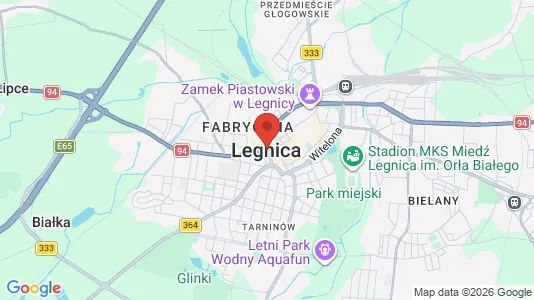 Apartments for rent i Legnica - kort over placeringen