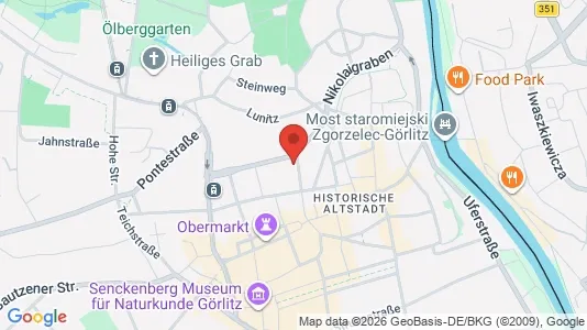 Apartments for rent i Görlitz - kort over placeringen