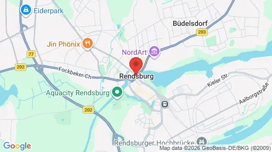 Apartments for rent i Rendsburg-Eckernförde - kort over placeringen