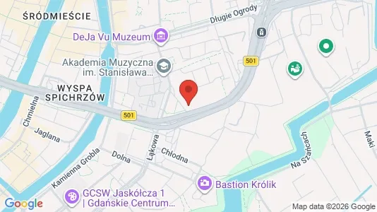 Apartments for rent i Gdańsk - kort over placeringen
