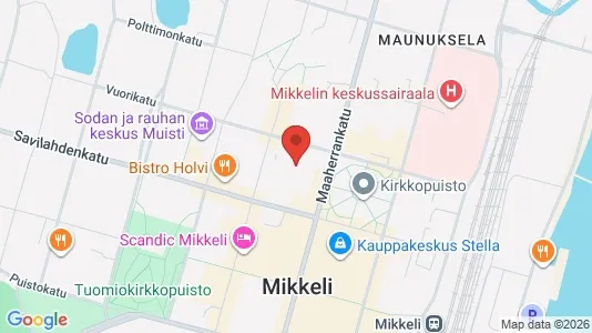 Apartments for rent i Mikkeli - kort over placeringen