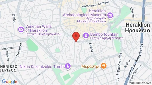 Apartments for rent i Heraklion - kort over placeringen