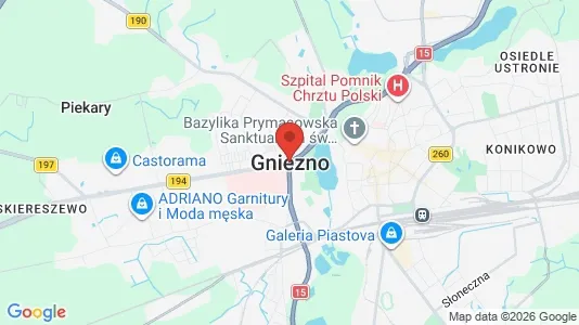 Apartments for rent i Gnieźnieński - kort over placeringen