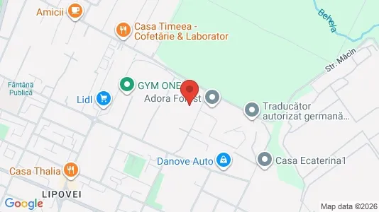 Apartments for rent i Timişoara - kort over placeringen