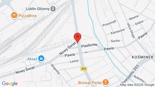Apartments for rent i Lublin - kort over placeringen