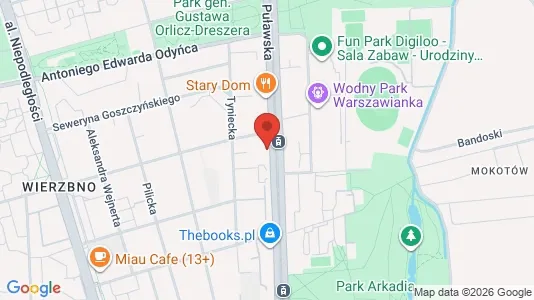 Rooms for rent i Warszawa Wawer - kort over placeringen