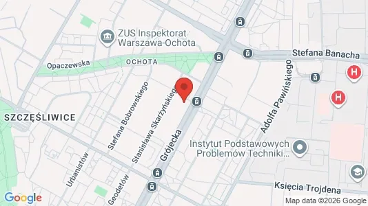 Rooms for rent i Warszawa Wawer - kort over placeringen