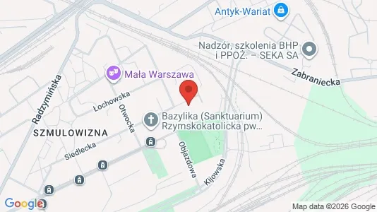 Rooms for rent i Warszawa Wawer - kort over placeringen