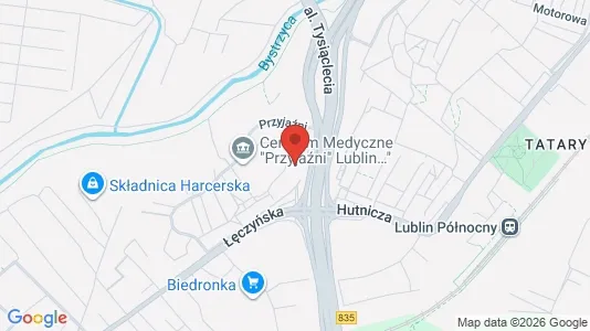 Apartments for rent i Lublin - kort over placeringen