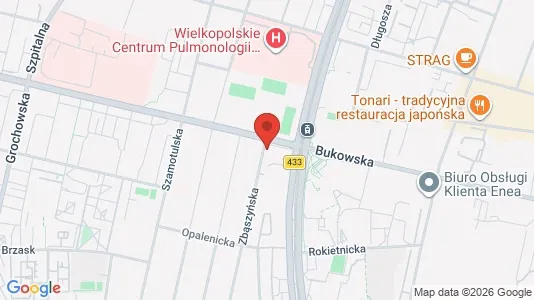 Apartments for rent i Poznań - kort over placeringen