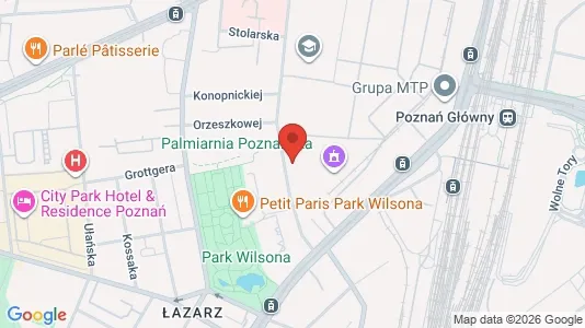 Apartments for rent i Poznań - kort over placeringen