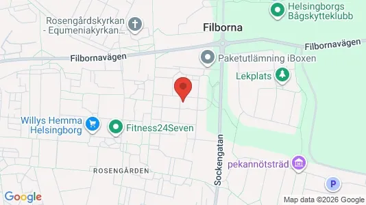 Apartments for rent i Helsingborg - kort over placeringen