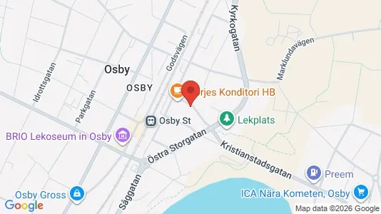 Apartments for rent i Osby - kort over placeringen