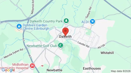 Apartments for rent i Dalkeith - Midlothian - kort over placeringen