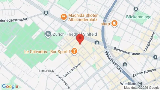 Apartments for rent i Zürich District 3 - Wiedikon - kort over placeringen