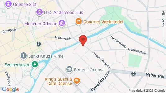 Apartments for rent i Odense C - kort over placeringen