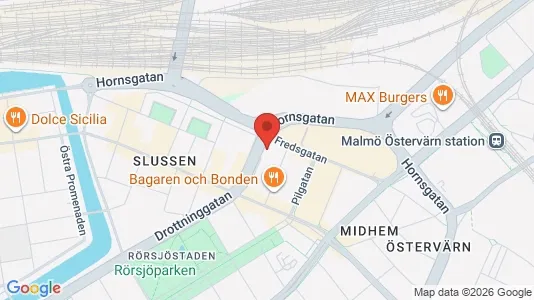 Apartments for rent i Malmö City - kort over placeringen