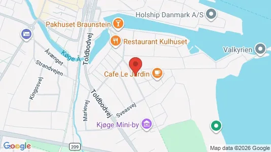 Apartments for rent i Køge - kort over placeringen