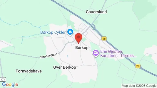Houses for rent i Børkop - kort over placeringen