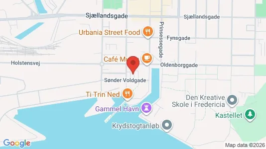 Apartments for rent i Fredericia - kort over placeringen