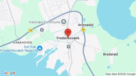 Apartments for rent i Frederiksværk - kort over placeringen