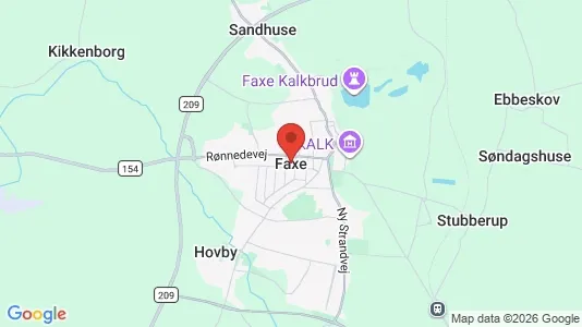Apartments for rent i Faxe - kort over placeringen