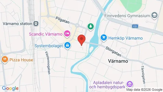 Apartments for rent i Värnamo - kort over placeringen