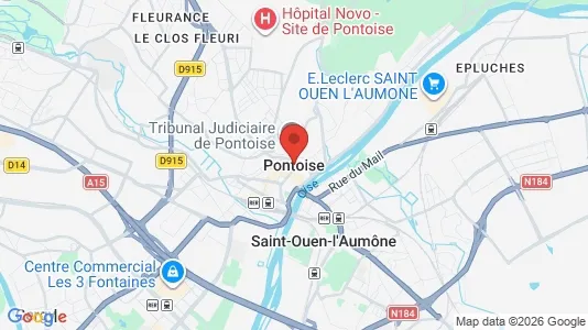 Apartments for rent i Pontoise - kort over placeringen