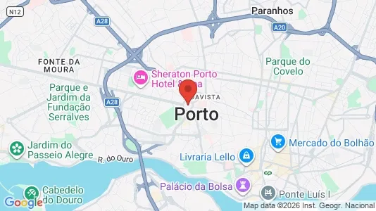 Apartments for rent i Porto Campanhã - kort over placeringen
