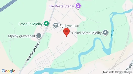 Apartments for rent i Mjölby - kort over placeringen