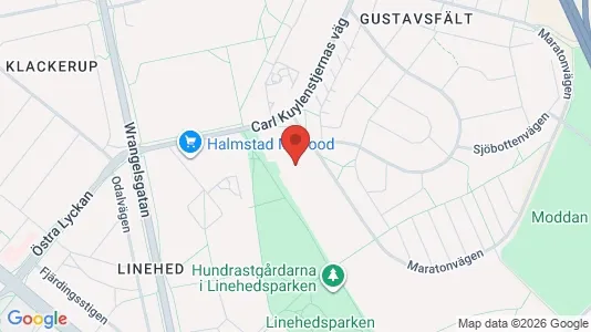 Apartments for rent i Halmstad - kort over placeringen